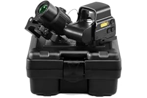 BMDYJK 558 G43 Holographic Reflex Sight Scope with G43 4X Magnifier Combo Built-in Flip QD Mount,Red & Green Dot Holographic Reflex Sight Scope