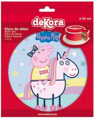 dekora - Peppa Pig Edible Wafer Cake Topper for Kids' Birthday Cakes - 20 cm, Multicolour - Image 3