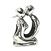 Queenberry Sterling Silver Kissing Couple Soulmate Family Bead For European Charm Bracelets