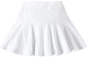 Neutocd Toddler Little Kid Baby Girl Skorts Skirt for Dance Birthday in Solid Mini 100% Polyester