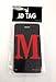 Initial Luggage Tag Letter M Personalized ID Tag