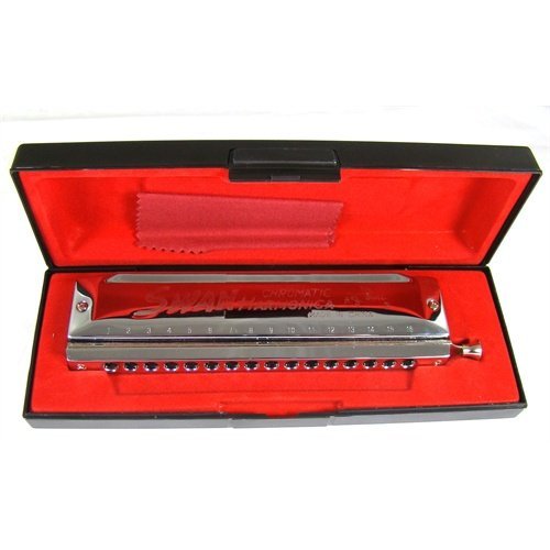 Swan 16 Hole 64 Tone Chromatic Harmonica