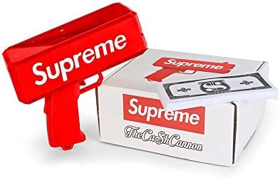 CASH MONEY GUN MAKING A CASH RAIN MONEY TOY GUN (Red)