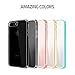 iPhone 7 Plus Case, Zuslab [Compact] Built-In HD Clear Screen Protector Full-Body Hybrid Protective Cover [ Crystal PC Back ] Impact Resistant Bumper for Apple iPhone 7 Plus 2016 (Rose Crystal/White)