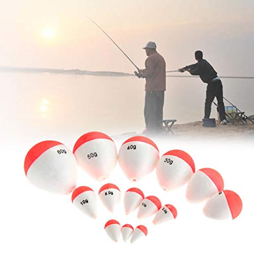 YSHTAN Angelposen Angelzubehör Pose 10 Stück/Set Profi 2g-60g Angelfloats mit Sticks Meeresangeln Zubehör