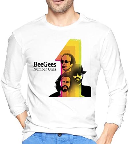 Bee Gees Number Ones Mens T Shirts Men's T-Shirt White