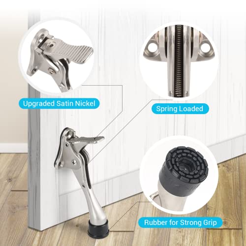 Heavy Duty Door Stopper,Kickdown Door Stop For Heavy Door, Easy To Set