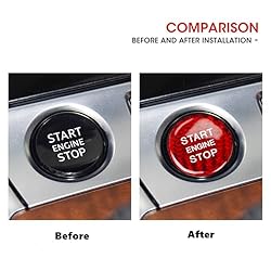 Engine Push Start Stop Button Cover Trim for