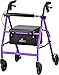 NOVA Vibe 6 Rollator Walker, Purple