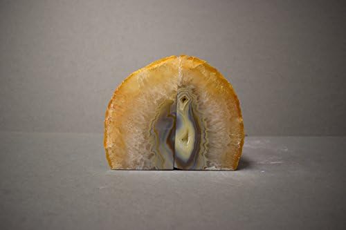 Royale Minerals Agate Geode Bookends Small (Small, Natural)