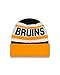 New Era NHL Boston Bruins Biggest Fan 2.0 Cuff Knit Beanie, One Size, Yellow