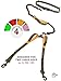 Pet Dreamland Exquisite Hands Free Double Dog Leash for Two Dogs with Tangle-Free Swivel. Premium Quality & Versatile for Running. You Will Absolutely Love This Amazing Waist Leash (Khaki & Orange)