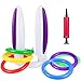 Inflatable Bunny Ears Ring Toss Game ( Air Pump Included ) - Inflatable Toss Game Easter Games for Kids and Adults