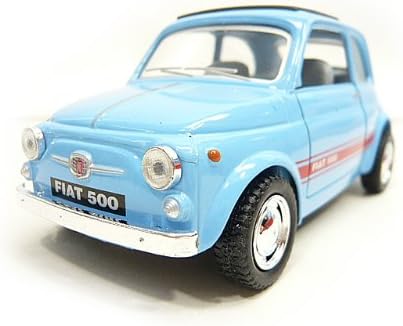 Amazon 1 24 フィアット500 水色 ルパン愛用車 おもちゃ おもちゃ