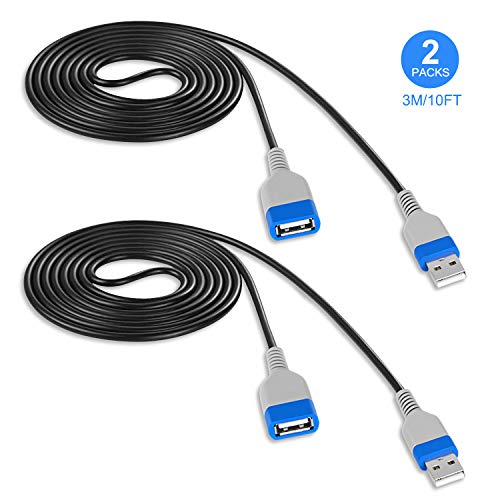 Keten Extension Cable for Playstation Classic Console Controller, Extra Signal Cord for Sony PS Classic Mini Edition - 2018 (3M/10 ft -2 Pcs)