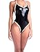 AvaCostume Womens Black Latex Rubber Camisole Bodysuit Leotard
