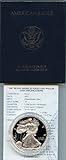 1997 Proof American Eagle Silver Dollar with Original Packaging & Certificate of Authenticity.