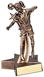 Female Soccer Star Resin Trophy Award (Futbol) - Engraved Plate Upon Request - Decade Awards