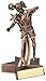 Decade Awards Soccer Gold Star Resin Trophy - Female | Star Futbol Player Award | 6.5 Inch Tall - Free Engraved Plate on Request
