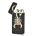 Kivors USB Rechargeable Flameless Lighters Windproof Electronic Black Scorpion