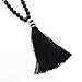 malahill mala beads necklace for women man, mala bracelet, prayer beads necklace, black onyx tassel necklace
