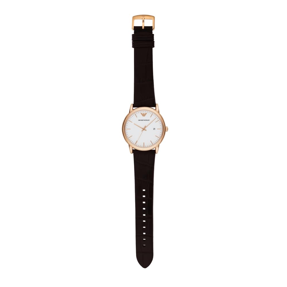 Emporio Armani Automatic Self-Winding Dress Watch with Stainless Steel Or Leather Band