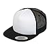 Yupoong 6005FF & 6005FW Foam Trucker Snapback by Flexfit, (Black/White/Black)
