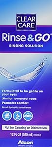 Image of Clear Care Rinse & Go  Solution, 12-Ounces