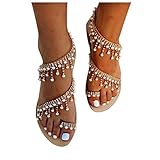 Women's Bohemian Flat Sandals Summer Casual Lace