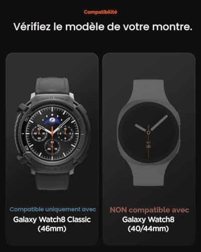 Rugged Armor Coque pour Galaxy Watch 8 Classic