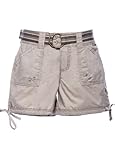 Hippie Women's Cotton Cargo Shorts with Belt