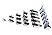 Swordfish 60070 146pc Auto Body Retainer Fastener Clip Assortment for Toyota Lexus