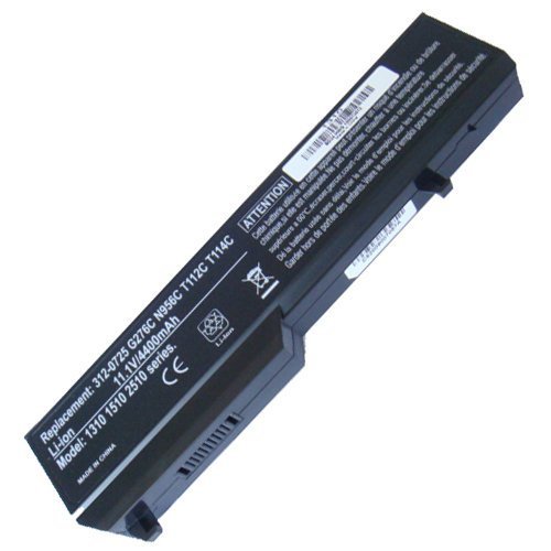 Replacement for Dell Vostro 1310, Vostro 1510 Laptop Battery fit 312-0725, G276C, N956C, T112C, T116C, Y022C