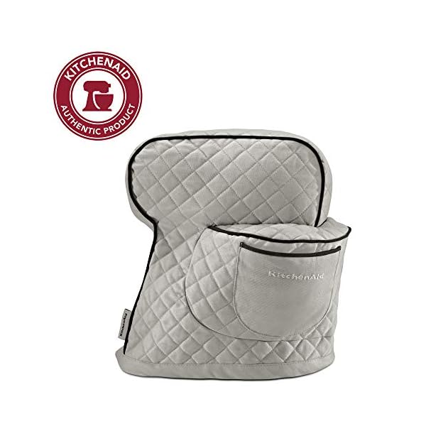 KitchenAid Fitted Stand Mixer Cover, Silver Frost The Home Kitchen Store
