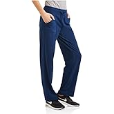 Athletic Works Women's Knit Lounge Pant with Pockets Navy,S (4-6)