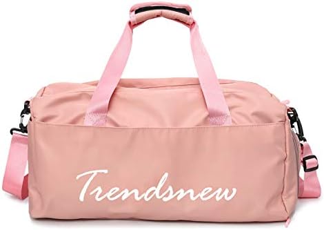 WHCREAT Sports Gym Duffle Bag with Wet Pocket & Shoe Compartment, Lightweight Water Resistant Overnight Weekend Travel Holdall