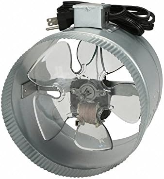 Suncourt Inc. DB208-CRD 8 Inch In-Line Duct Fan with Cord