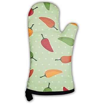 Gear New Oven Mitt, Chilli Pepper Pattern, GN1274