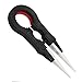 DROK Micro Portable Zirconia Ceramic Pointed Tweezers Precision, Wire Heat Resistant Antimagnetic Tweezers Spanner Tool for Wrapping Coils Adjustment