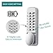Loctory Mechanical Keyless Door Combo Lock Right Handed Keypad Digital Code Safety Entry Gate Home Storage NOT Deadbolt (2-3/8