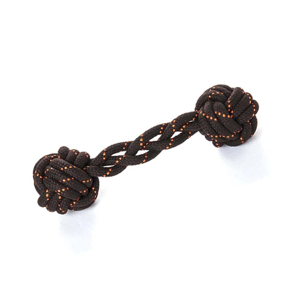 P.L.A.Y. (Pet Lifestyle And You) Scout & About Rope Barbell Toy, Large