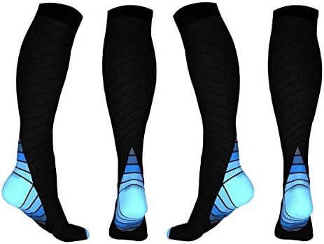 PUTON Women's Over the Knee Thigh High Cotton Stocking Socks (Pack of 3)