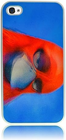 Iphone 4/4S premium 3D cover, case, moving picture, graphic, plastic, elegant (Red bird (white))