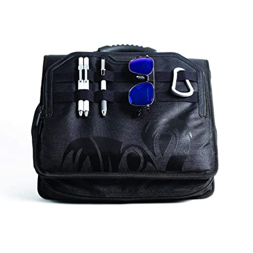 Gearilla Large 3 Ring Binder with Zipper 3" Blacked Out, ORing