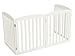 PAWLAND Wooden Freestanding Foldable Pet Gate for Dogs (24