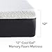 Cool Gel 12 Inch King Mattress Memory Foam Medium Firm, King Size Memory Foam Mattress Cooling, Made in the USA, 12