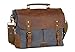 Gootium Canvas Leather Messenger Bag - Vintage Briefcase 14