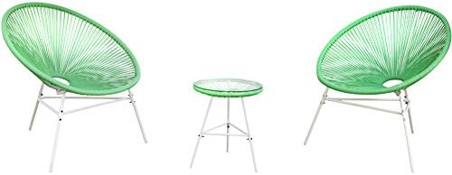 Patiopost Outdoor Acapulco Chair 3 Piece Bistro Set Patio Furniture Sets With Glass Top Table Yellow Buy Online In Bahamas Patiopost Products In Bahamas See Prices Reviews And Free