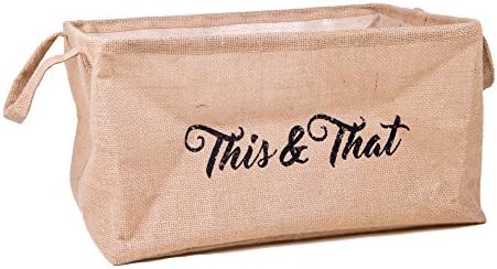 Purelicity - XL Jute Storage Bin 18" Long . Perfect for Toys, Clothing, Nursery, Shelves, Gift Baskets, Pet Toys.
