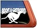 Adopt a Greyhound Rescue Dog Vinyl Window Decal Sticker
